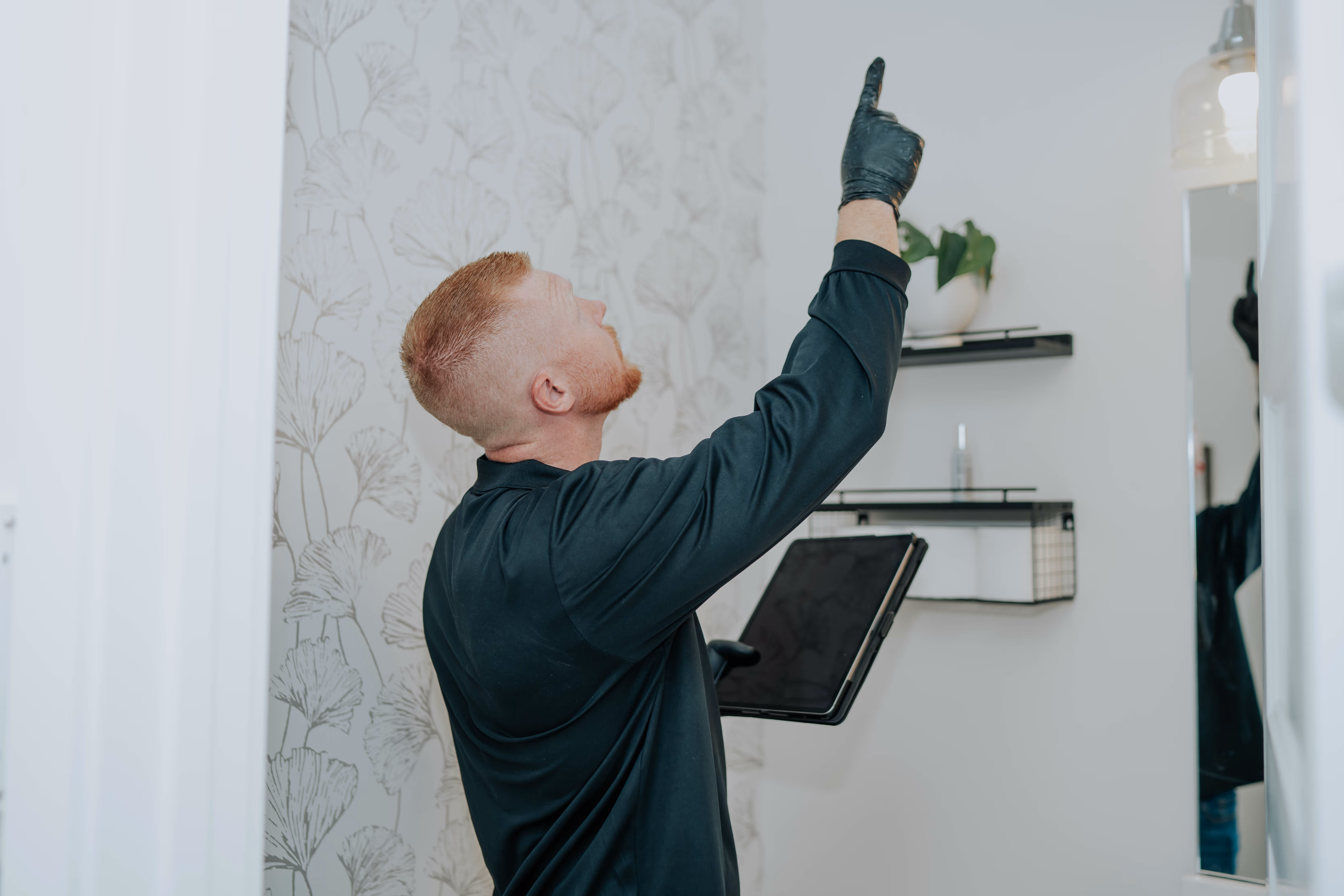 Pure Air Restored specialist inspecting a property