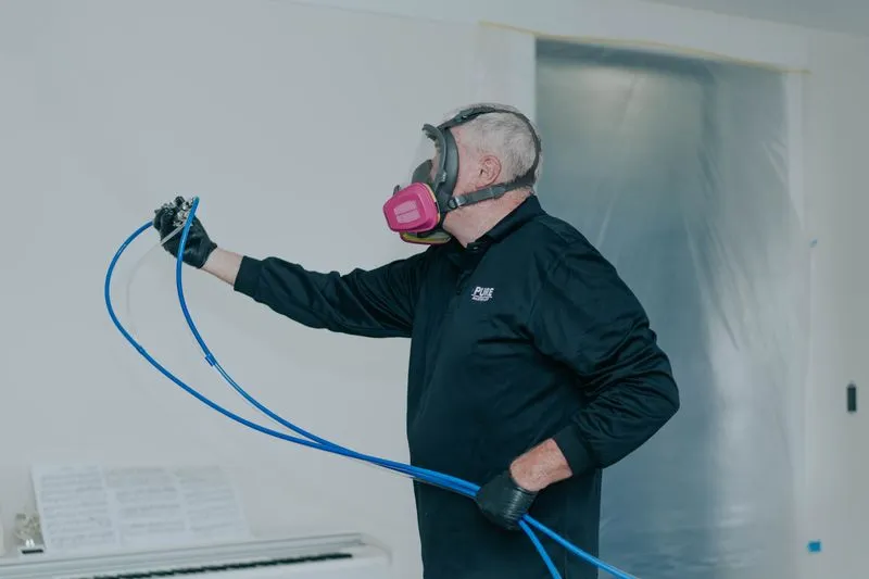 Preventive antimicrobial coating application